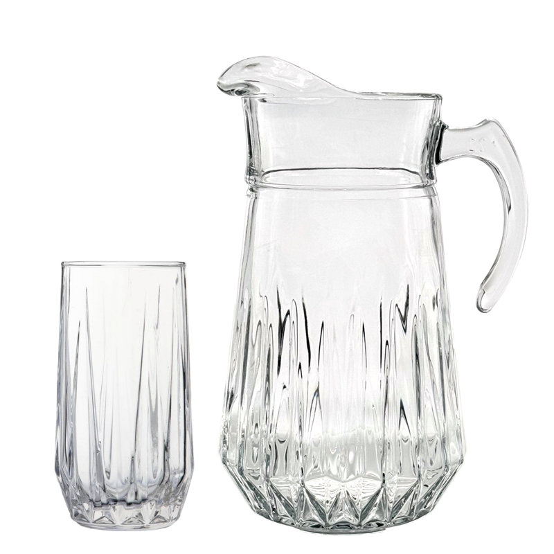 Meenke Entertaining Set 6 Glasses and Pitcher