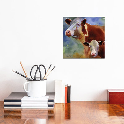 Mama Cow by Rachel Parker - Wrapped Canvas Gallery-Wrapped Canvas Giclée