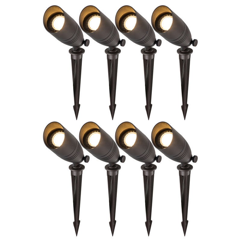 12-volt Dark Bronze Low Voltage Waterproof Outdoor Landscape Spotlight With Mr16 Bulb