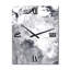 Horloge murale abstraite en métal blanc et gris I-2086748648