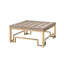 Table basse carrée en tréteaux Cullompt