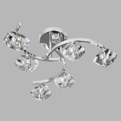Baggett Glass Semi Flush Mount