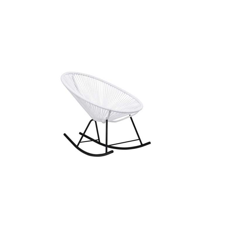 Chaise berçante Dreyton Acapulco (ensemble de 2), Blanc