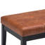 Banc de repose-pieds capitonné contemporain en cuir l 41 po Lacey-1905216750