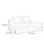 Chaise longue rembourrée de luxe Italian Light