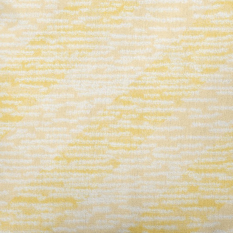 Housse de coussin d'extérieur carré en tricot Beach, 18 po x 18 po, Jaune