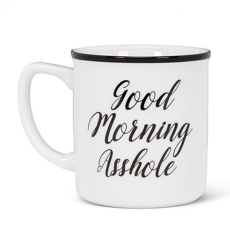 Good Morning A**Hole Text Mug