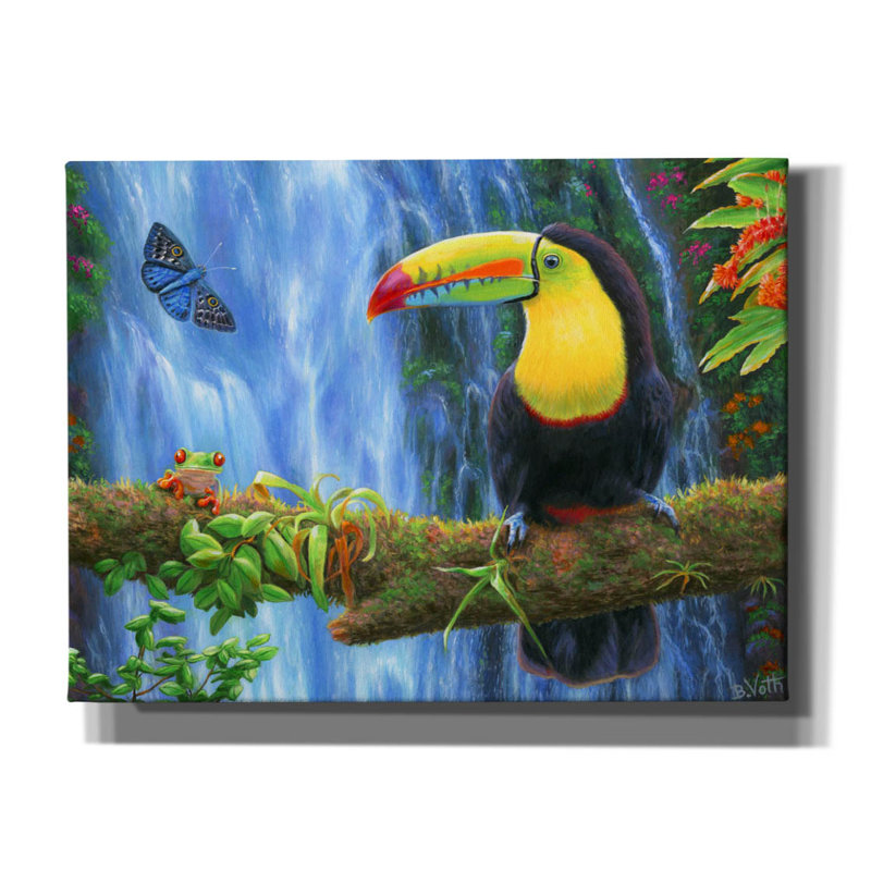 «Rain Forest Summer» par Bridget Voth, H 12 po x l 16 po x P 0,75 po