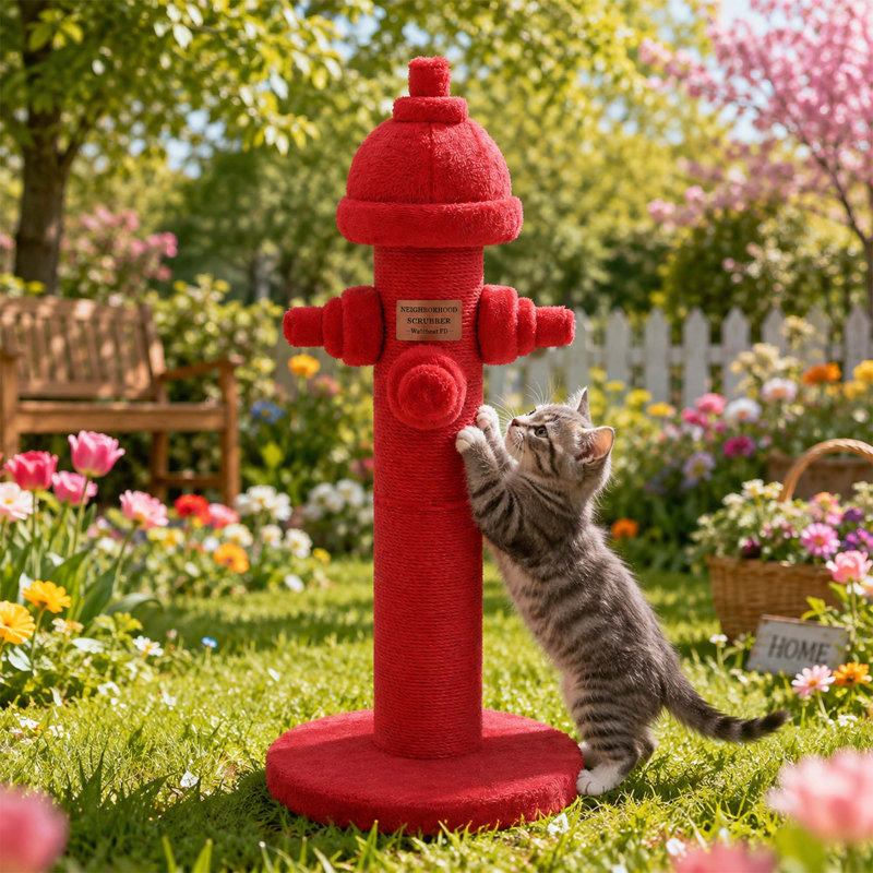 Fire Hydrant Sisal Vertical Cat Scratching Post