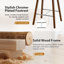 Tabourets 26 "en bois massif sans dossier, tabourets de bar à hauteur de comptoir (ensemble de 2)-676556599-676556594