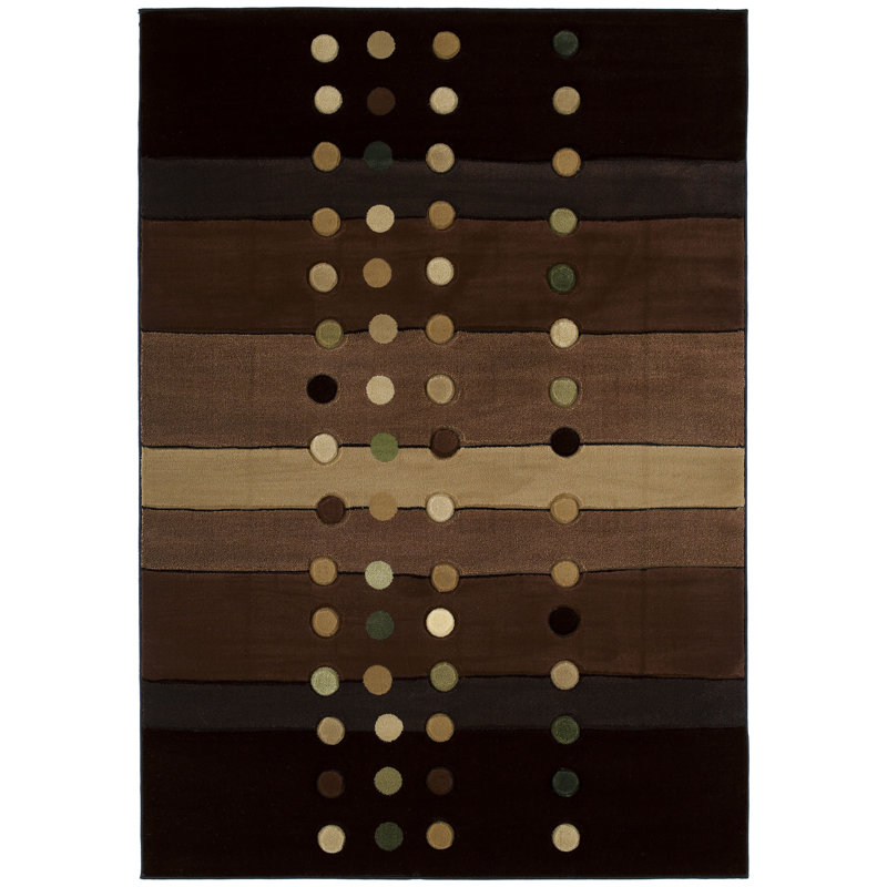 Tapis chocolat Carletta, Rectangle 5 pi 3 po x 7 pi 6 po