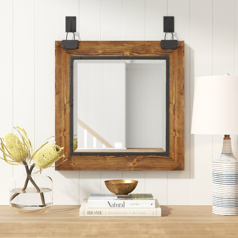 Miroir mural moderne et contemporain biseauté