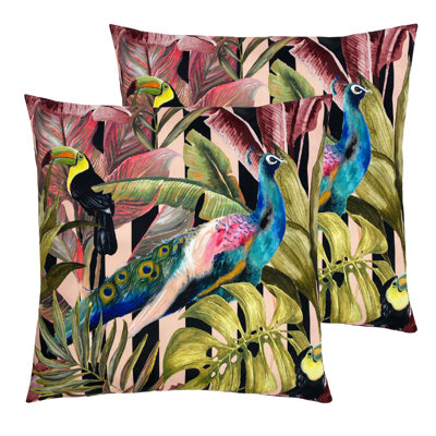 Indoor / Outdoor Multicolour Square Cushion