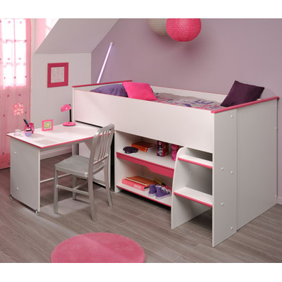 Lit mezzanine simple avec matelas Parisot