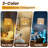  Arc Floor Lamp RetroRainbowColors Tall Modern Standing Lamp LED Adjustable Linen Lampshade 3 Color Temperatures