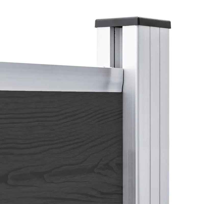Zayante Fence Panel WPC 175x146 cm, Grey