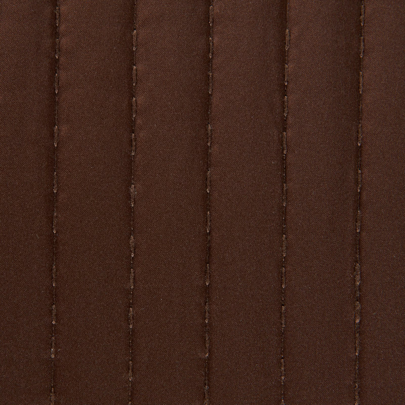 Full Chocolate Satin Channel Quilt Set with Polyfill