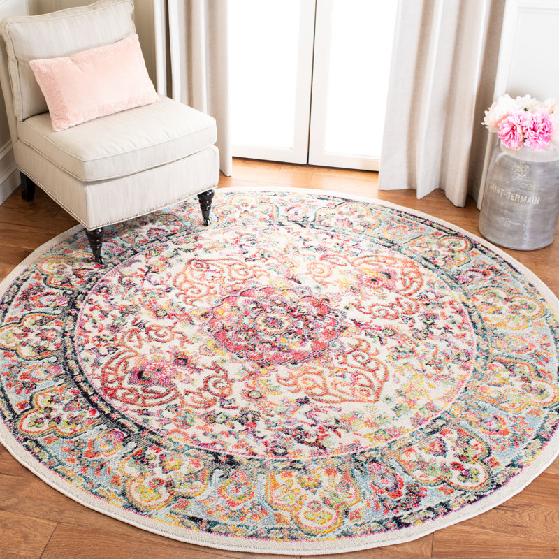 Tapis ivoire Felty, Rond 6 pi 7 po