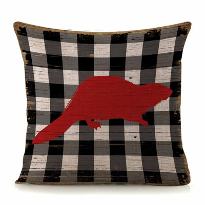  Coussin décoratif en lin Beaver