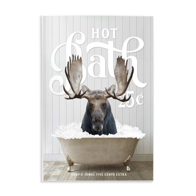 " Vintage Bathroom Moose Ad "
