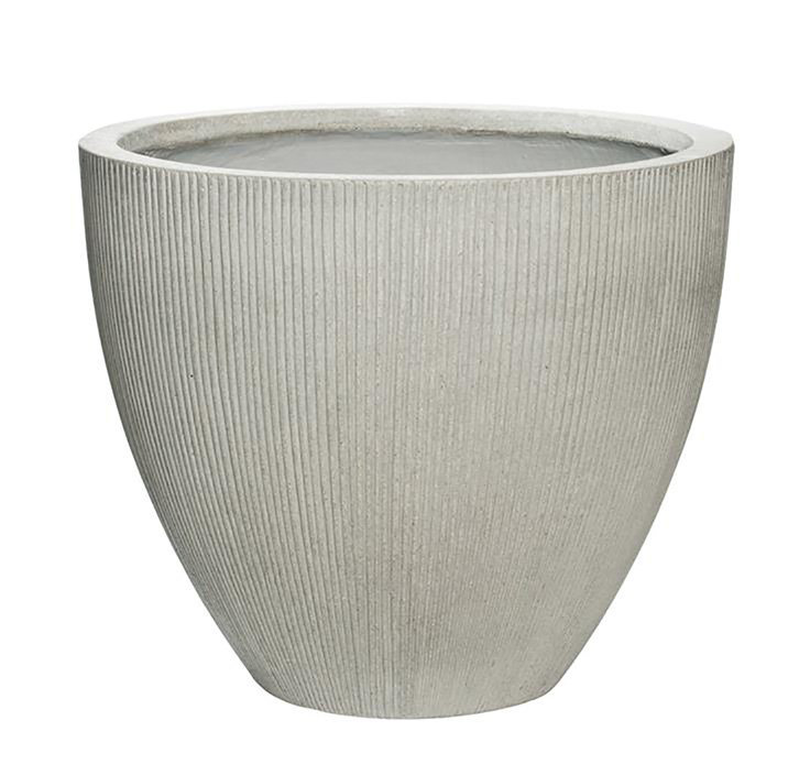Glen Ellyn Pot Planter, 14" H x 16.5" W x 16.5" D, Light Gray