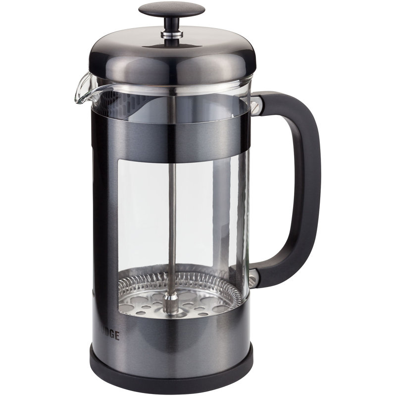 Judge, Coffee - Glass Cafetiere, 8 cup, Pewter