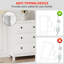 Commode 6 tiroirs blanche, l 47,25 po-1527947968