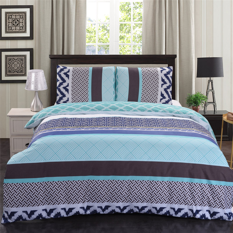 Polyester Geometric Shapes Duvet Cover, Queen Duvet Cover