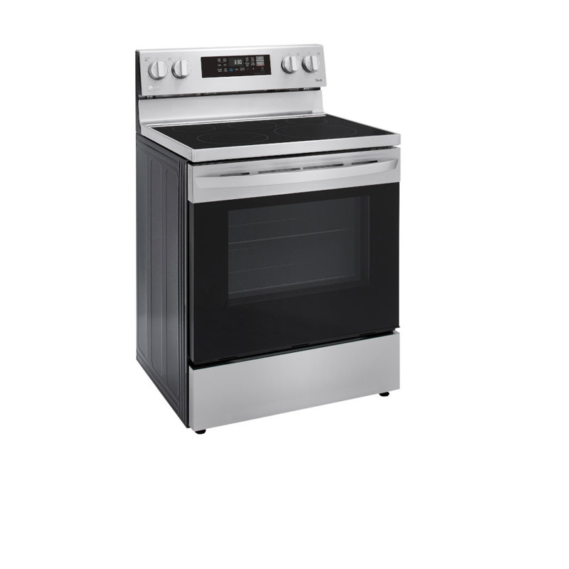 LG 6.3 cu ft. Smart Wi-Fi Enabled Fan Convection Electric Range with Air Fry & EasyClean®, Stainless Steel