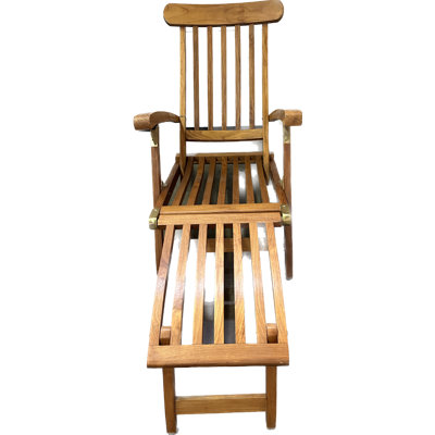 Maruta Solid Wood Patio Folding Chair Folding Chair