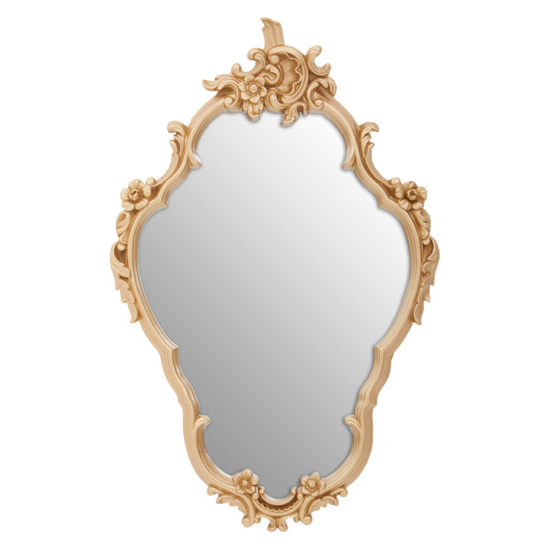Starcher Solid Wood Flat Wall Mirror