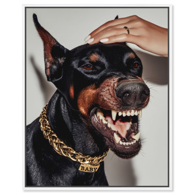 Baby Doberman Print by Oliver Gal