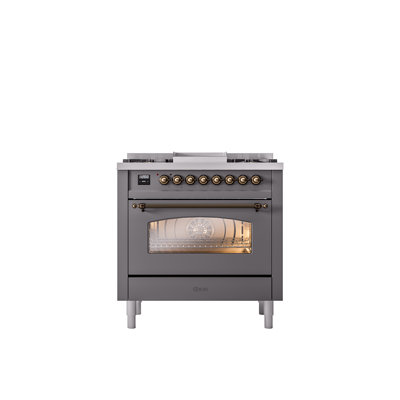 ILVE Nostalgie II 36 Dual Fuel Range, knobs