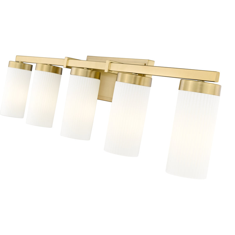 Avers 5 Light Vanity, Gold