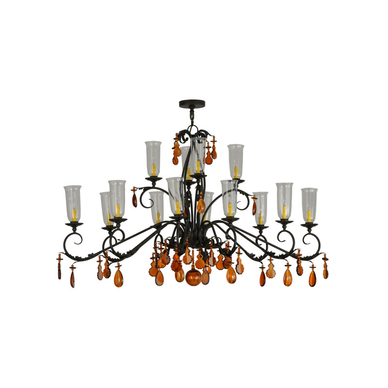 Windsor 14 - Light Glass Chandelier