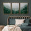 «Fog and Mist Mountain Forest Valley Nature Wilderness», reproduction sur toile 3 pièces-90847335-90847336
