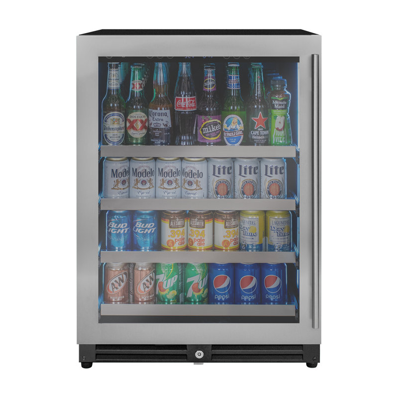 Stainless Steel Left Hinge Beverage Center