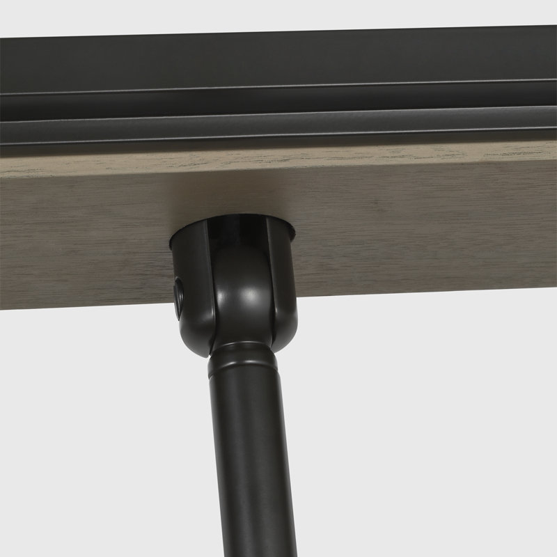 Anne-Marie Barton Remi 60" Linear Pendant, Matte Carbon and Warm Walnut