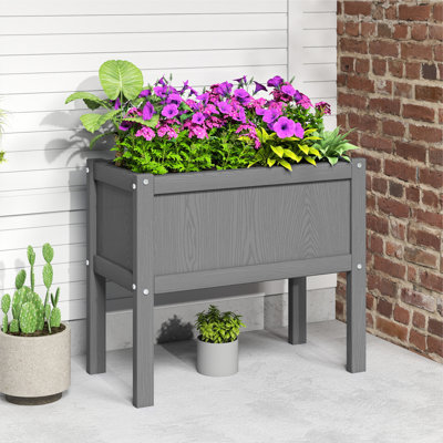 Nakirah Elevated Raised Planter Box HDPE Waterproof