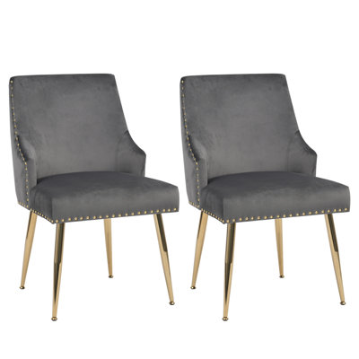 Ensemble de 2 chaises d'appoint Hengming