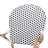 Rattan Arm Chair in Black/White/Natural