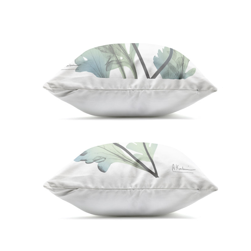 Coussin lumineux pour l'extérieur Luminous Sapphire Florals Design par Albert Koetsier (ensemble de 2)