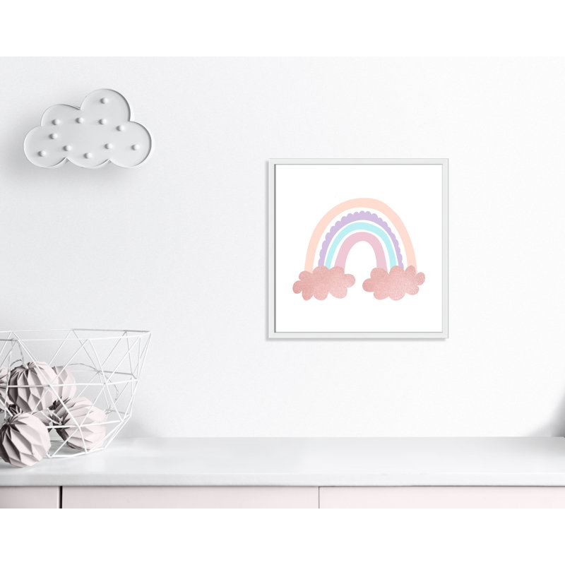 Arc-en-ciel 2, H 23,5 po x l 23,5 po x P 1,19 po, Encadré de boîte blanc