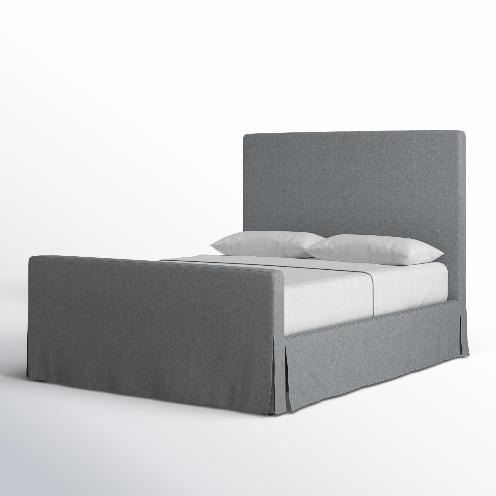Calia Upholstered Bed, Queen, Gray