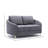 Yuina Gray Linen Loveseat