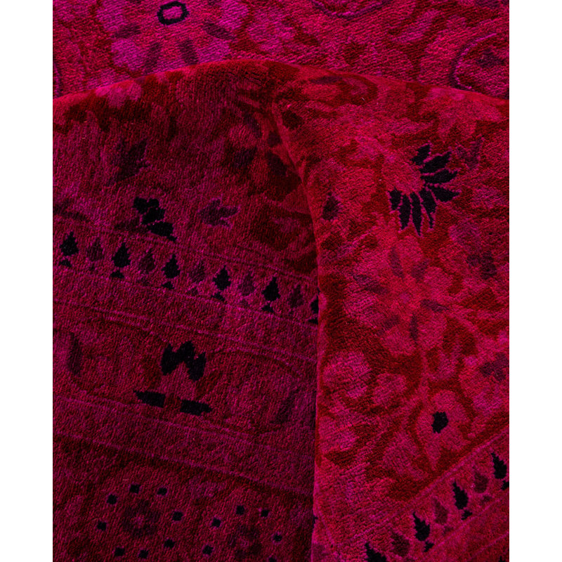 Overdyed One-of-a-Kind 9' 1" X 12' 0" Hand Knotted Area Rug