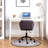 Gray Diamond Tufted Adjustable Swivel Office Chair-650434886