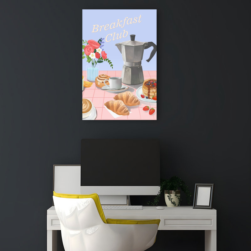 Breakfast Club Contemporary Fruit Flower Wall Art Print 1 Piece Wrapped Canvas Wall Art, 45.72cm H x 30.48cm W