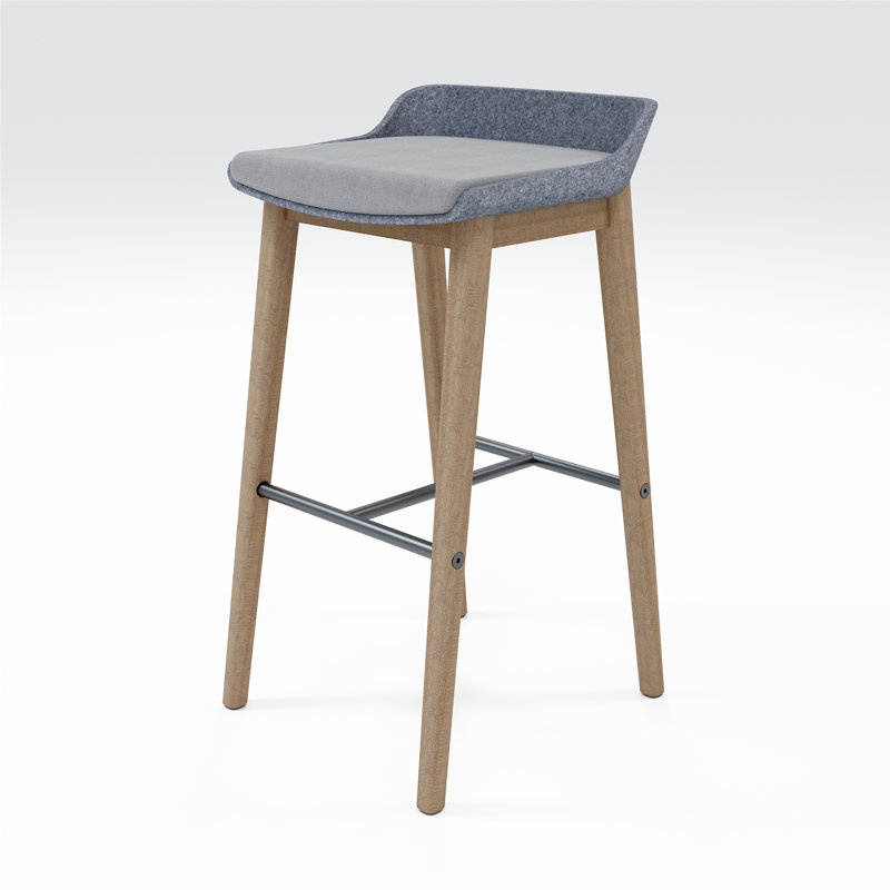 Tabouret 30 "Della, Ombre, Gris froid