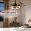 Ventilateur de plafond à pales rétractables 48 po avec lumière et télécommande Corbelle-320471023